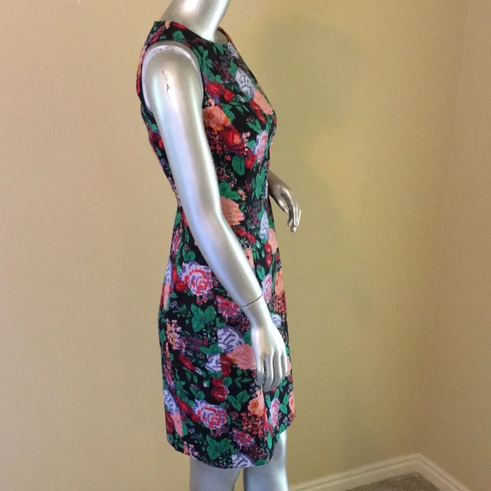J. Crew Sleeveless floral sheath dress two-way s